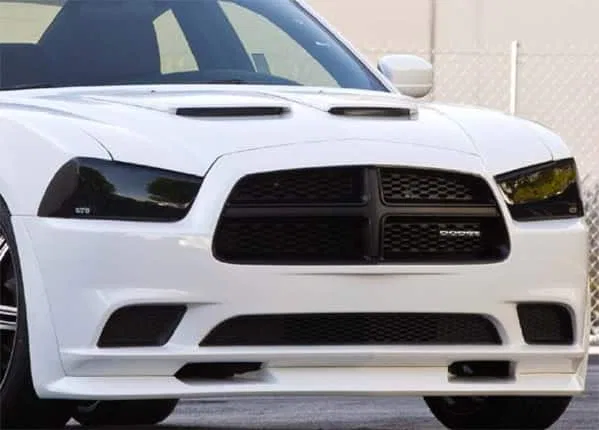 GT0177S – GT STYLING Headlight Cover, Full Cover Solid Smoke Plastic Set Of 2 - view 2